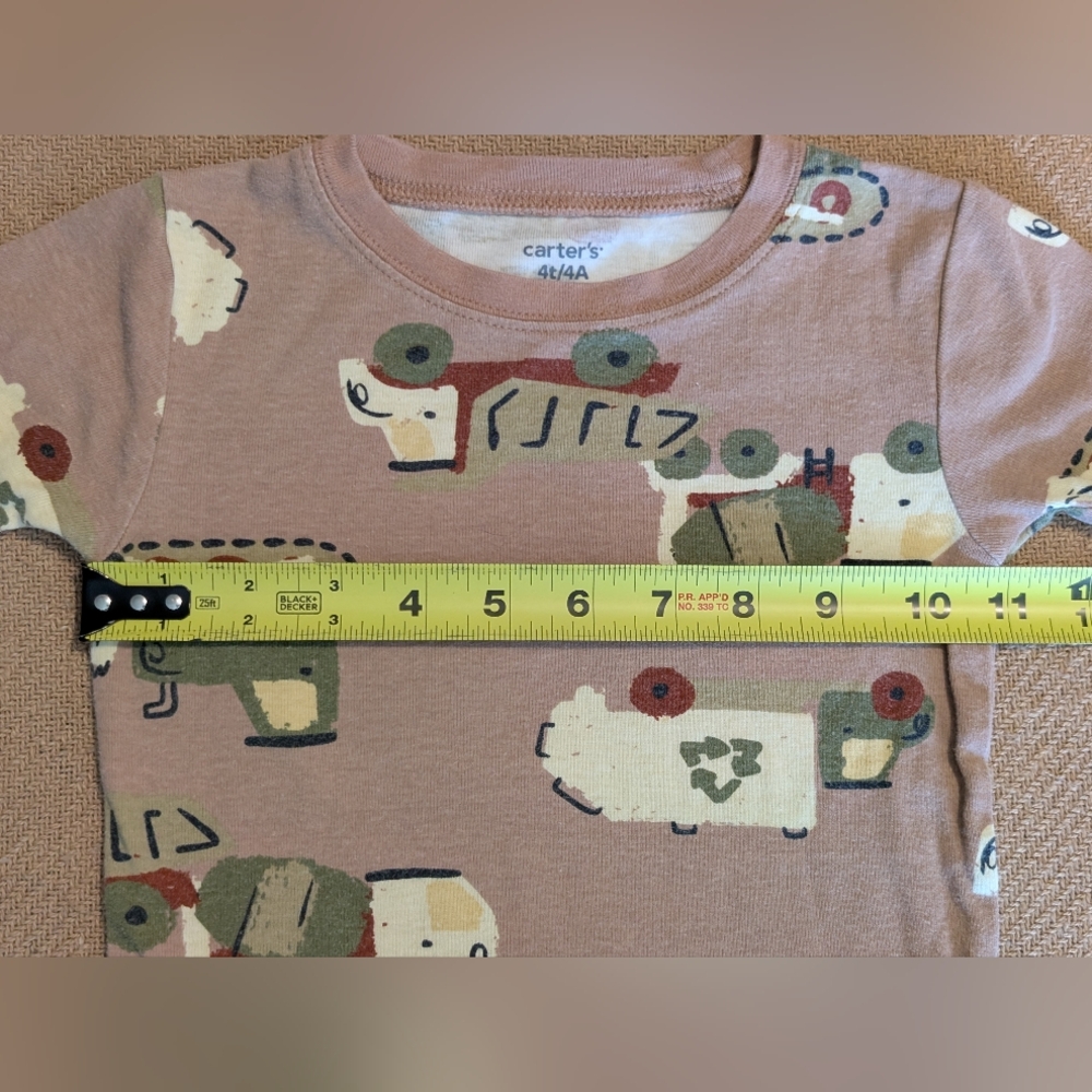 Carter's Toddler Boys Trucks Construction Patterned Pajama Set - Picture 7 of 11